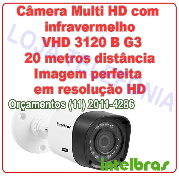 Camera Multi HD com Infravermelho para 20 Metros - Cotação Ligue (11) 2011 4286